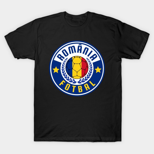 Romania Football T-Shirt by footballomatic